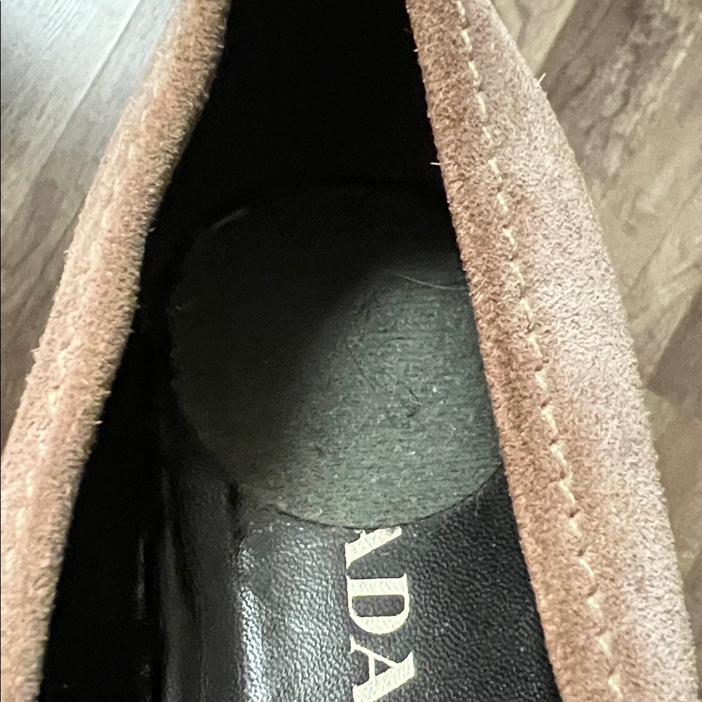 Prada Women's Beige Suede Loafers pre loved - Picture 7 of 7
